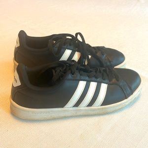 Adidas black neos with cloud foam